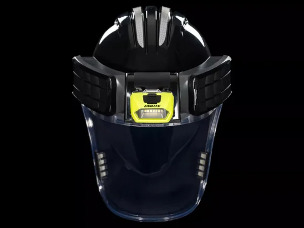 PS-HDL6R Head Torch attached to respirator 2