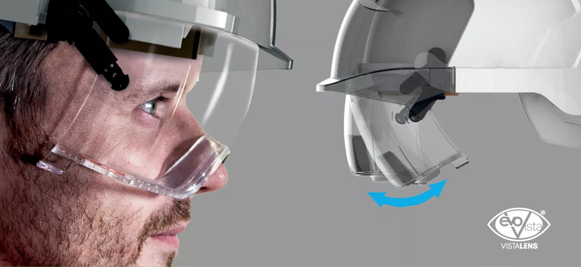 EVO® VISTAlens Safety helmet and eyewear