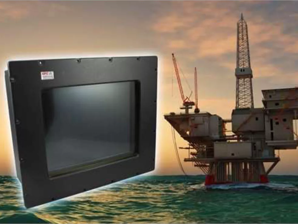 touch screen on an oil rig